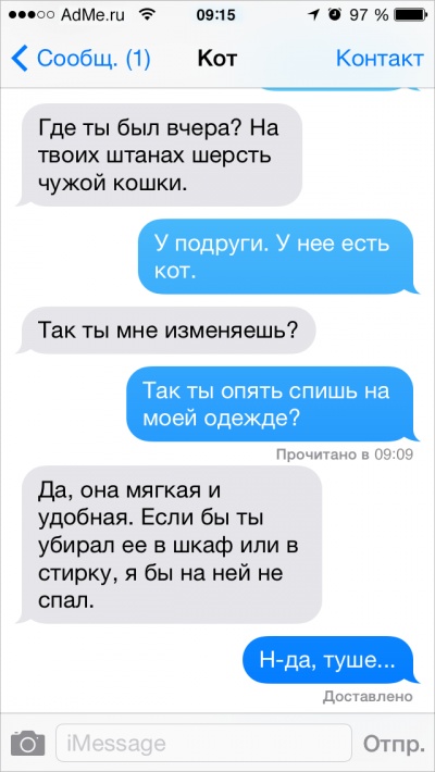 Если бы коты писали СМС