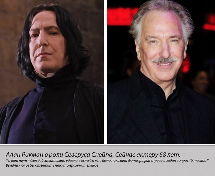 Герои Гарри Поттер тогда и сейчас