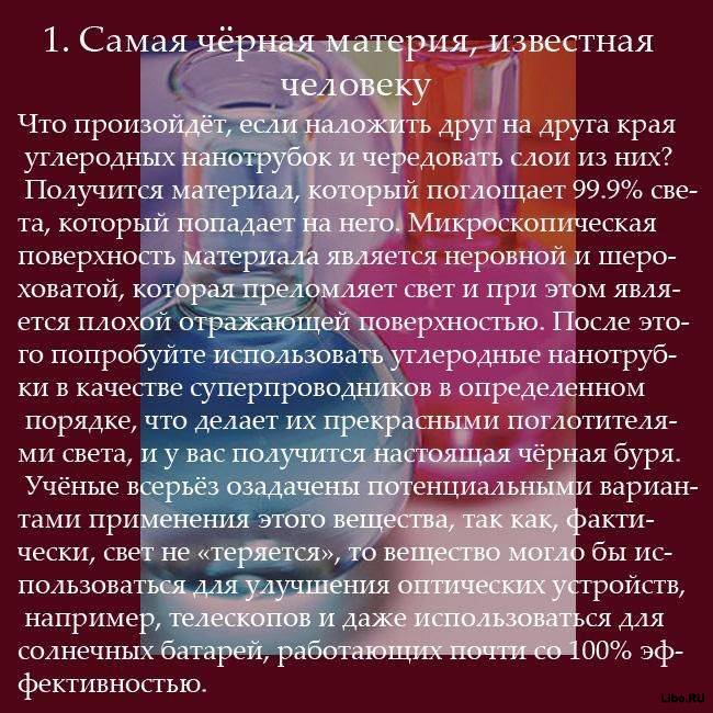Познавательные факты об экстремальных веществах
