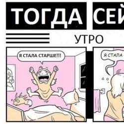 День рождения тогда и сейчас